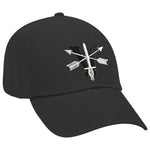 5th Special Forces Group Black and Gray V Ball Cap