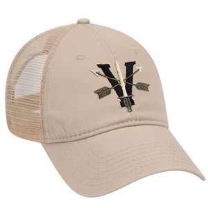 5th Special Forces Group V Subdued Ball Cap - MESH