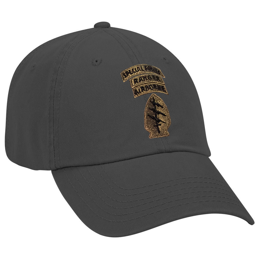 Special Forces SSI Ranger Subdued Ball Cap